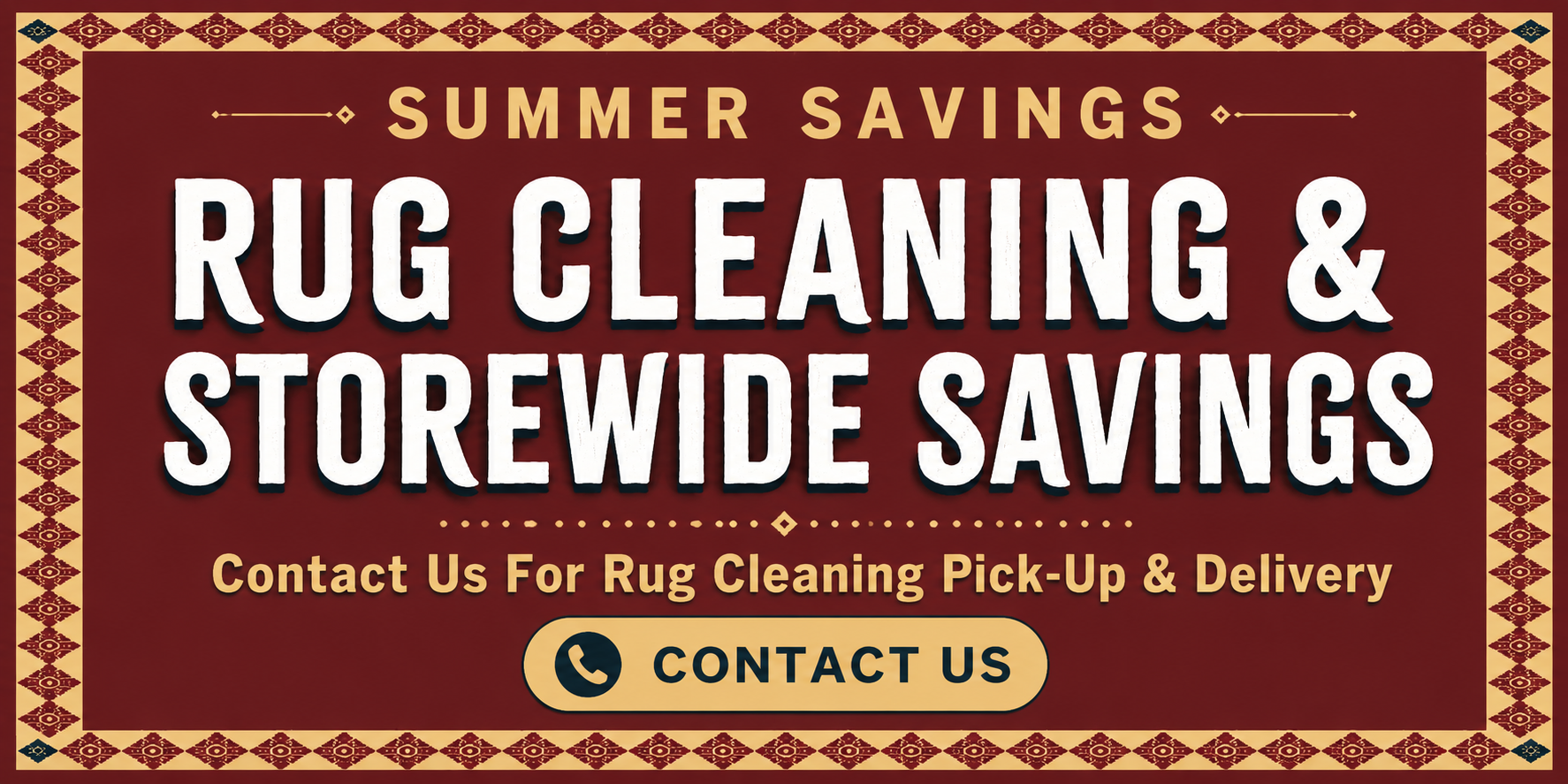 Kaoud Rugs homepage banner